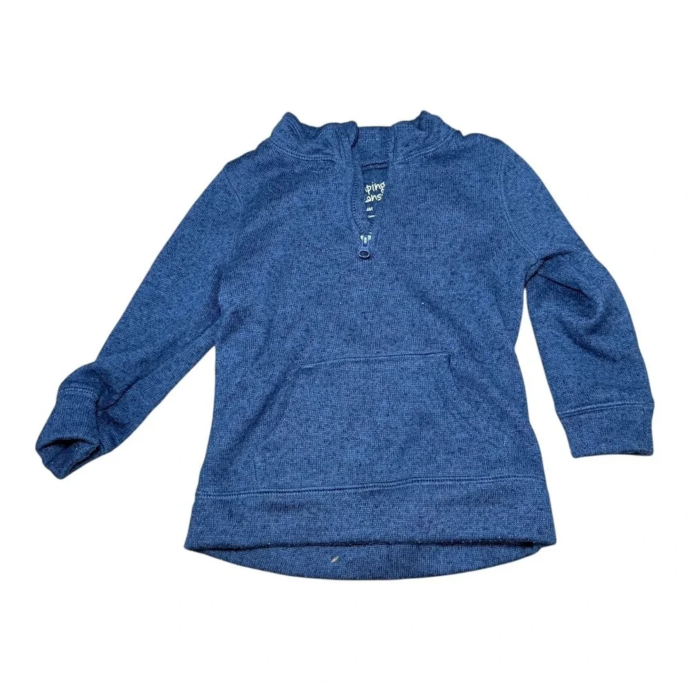 Cat&Jack 3pc Hoodie Jogger Set Kids 24M Blue Orange‎ Colorblock Quarter Zip